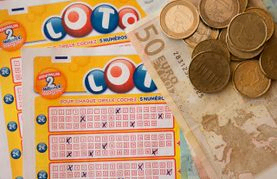lotería con dinero